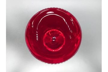 イギリス　ROYAL DOULTON(ロイヤルドルトン)　ジュリアン・マクドナルド(JM)　鮮やかな赤色が美しいイグナイトタンブラー3客セット(グラス、洋食器)(R-070262)