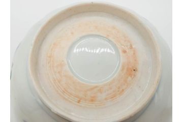 江戸〜明治期　伊万里　色絵　約16cm　5.1寸　多様な絵付けが目を惹くなます皿3枚セット(花盆、花鳥、はさみ、深皿、和食器、五寸一分)(R-070263)