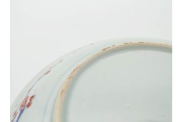 幕末　伊万里　色絵　7寸　約22cm　優雅に舞う蝶のデザインが魅力の中皿3枚セット(花蝶、鳳凰、鳥、竹、紫陽花、和食器、七寸)(R-070264)