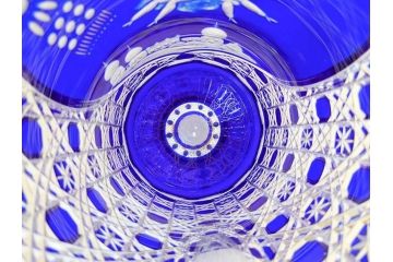 ドイツ　マイセン　Meissen　マイセンクリスタル　アラビアンナイト　美しいデザインが幻想的な空間を演出する花瓶(MEISSENER BLEIKRISTALL、カットガラス、フラワーベース、花器、花入、箱付き)(R-070268)