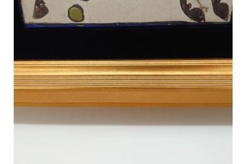 ペルシャ　サファビー朝　ポロをする図　躍動感のある素敵な陶額(在銘、陶画、サファヴィー、壁掛け)(R-070270)