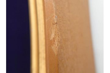 ペルシャ　サファビー朝　ポロをする図　躍動感のある素敵な陶額(在銘、陶画、サファヴィー、壁掛け)(R-070270)