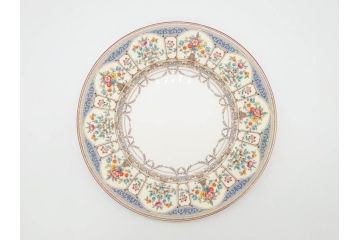 希少　イギリス　MINTONS(ミントン)　HAZLEMERE(ヘイゼルミア)　クラシックな雰囲気が素敵なプレート6枚セット(箱付き、洋食器、皿)(R-070273)