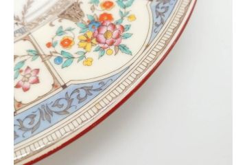 希少　イギリス　MINTONS(ミントン)　HAZLEMERE(ヘイゼルミア)　クラシックな雰囲気が素敵なプレート6枚セット(箱付き、洋食器、皿)(R-070273)