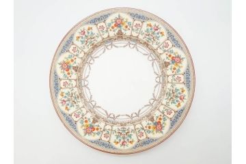 希少　イギリス　MINTONS(ミントン)　HAZLEMERE(ヘイゼルミア)　クラシックな雰囲気が素敵なプレート6枚セット(箱付き、洋食器、皿)(R-070273)