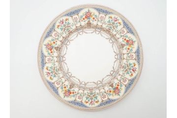 希少　イギリス　MINTONS(ミントン)　HAZLEMERE(ヘイゼルミア)　クラシックな雰囲気が素敵なプレート6枚セット(箱付き、洋食器、皿)(R-070273)