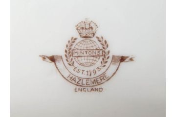 希少　イギリス　MINTONS(ミントン)　HAZLEMERE(ヘイゼルミア)　クラシックな雰囲気が素敵なプレート6枚セット(箱付き、洋食器、皿)(R-070273)