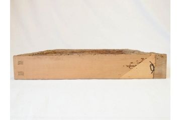 当麻寺　古材　経年を感じさせる木味が魅力的な炉縁(當麻寺、お寺、茶道具、共箱付き)(R-070274)