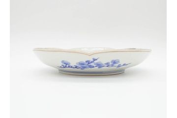 戦前　有田焼　オールド香蘭社&深川製　8.6寸　約26cm　上品で落ち着いた雰囲気が魅力的な大皿(和食器、Wネーム、八寸六分)(R-070277)