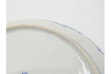 戦前　有田焼　オールド香蘭社&深川製　8.6寸　約26cm　上品で落ち着いた雰囲気が魅力的な大皿(和食器、Wネーム、八寸六分)(R-070277)