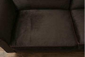 中古　イタリア　valeo(ヴァレオ)　高級感ある空間を演出してくれるアームソファ(2人掛け、3人掛け、ラブソファ、2P)(R-070286)