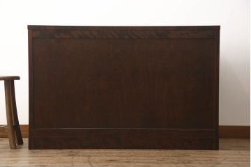 中古　美品　北海道民芸家具　取り入れやすいサイズが嬉しい!落ち着きのある大人の空間を演出するチェスト(引き出し、ローボード、ローチェスト、サイドチェスト)(R-070287)