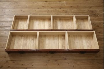 中古　伝統民芸家具　迫力のある杢目が魅力的な岩谷堂箪笥サイドボード(引き出し、収納棚、サイドキャビネット)(R-070288)