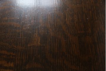 イギリスアンティーク　美品　オーク材　凝ったデザインが目を引くサイドボード(サイドキャビネット、収納棚、戸棚、引き出し、英国)(R-070297)