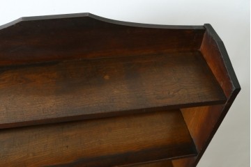 和製アンティーク　栓材　大正ロマン　味のある木の風合いが魅力の本棚　(R-070308)
