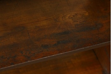 和製アンティーク　栓材　大正ロマン　味のある木の風合いが魅力の本棚　(R-070308)