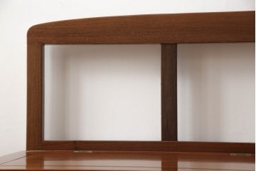 中古　民芸家具　花梨(カリン)材　収納付きで便利な囲炉裏ベンチ(椅子、ダイニングチェア、板座チェア)(R-070312)