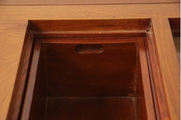 中古　民芸家具　趣ある佇まいが目を引く囲炉裏テーブル(木製火鉢、長火鉢、ダイニングテーブル、4人掛け、6人掛け)(R-070315)