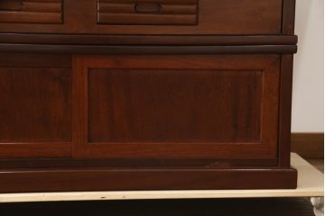 中古　民芸家具　趣ある佇まいが目を引く囲炉裏テーブル(木製火鉢、長火鉢、ダイニングテーブル、4人掛け、6人掛け)(R-070315)
