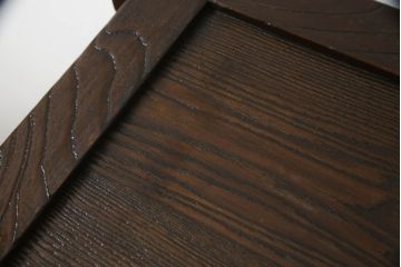 和製ビンテージ　幅1500ミリの希少サイズ　浮造り仕上げのアンティーク調水屋箪笥サイドボード(和風食器棚、和風サイドキャビネット、収納棚、戸棚、時代箪笥、茶箪笥、テレビ台、テレビボード、ヴィンテージ)(R-070320)