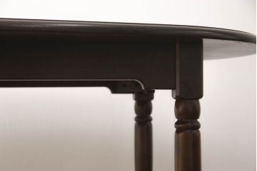 中古　北海道民芸家具　希少な絶版品!　#475　深みのある色合いが美しいダイニングテーブル(食卓、オーバルテーブル、楕円、4人掛け、6人掛け)(R-070321)