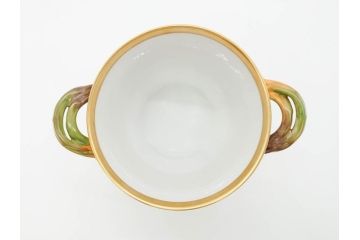 デンマーク　ROYAL COPENHAGEN(ロイヤルコペンハーゲン)　最高峰コレクション　フローラダニカ　多彩な花たちが煌びやかな印象を与えるワインクーラー(洋食器)(R-070340)