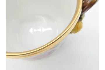 デンマーク　ROYAL COPENHAGEN(ロイヤルコペンハーゲン)　最高峰コレクション　フローラダニカ　多彩な花たちが煌びやかな印象を与えるワインクーラー(洋食器)(R-070340)