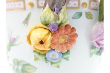 デンマーク　ROYAL COPENHAGEN(ロイヤルコペンハーゲン)　最高峰コレクション　フローラダニカ　多彩な花たちが煌びやかな印象を与えるワインクーラー(洋食器)(R-070340)