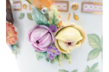デンマーク　ROYAL COPENHAGEN(ロイヤルコペンハーゲン)　最高峰コレクション　フローラダニカ　多彩な花たちが煌びやかな印象を与えるワインクーラー(洋食器)(R-070340)