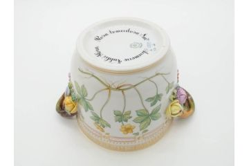 デンマーク　ROYAL COPENHAGEN(ロイヤルコペンハーゲン)　最高峰コレクション　フローラダニカ　多彩な花たちが煌びやかな印象を与えるワインクーラー(洋食器)(R-070340)