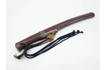 江戸期　楠多門兵行正成?　全長430mm　兜割(武具、在銘、鉄地、鉢割)(R-070342)
