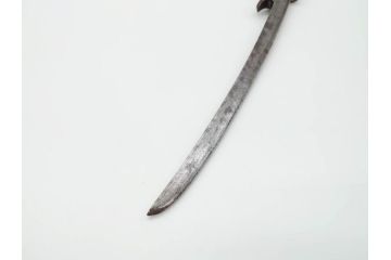 江戸期　楠多門兵行正成?　全長430mm　兜割(武具、在銘、鉄地、鉢割)(R-070342)