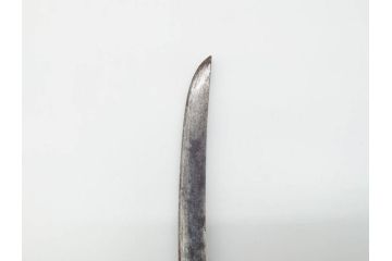 江戸期　楠多門兵行正成?　全長430mm　兜割(武具、在銘、鉄地、鉢割)(R-070342)