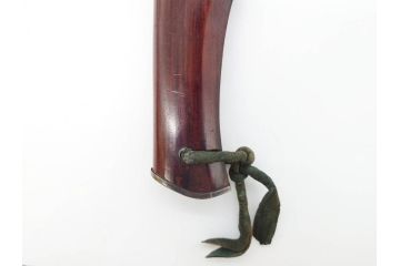 江戸期　楠多門兵行正成?　全長430mm　兜割(武具、在銘、鉄地、鉢割)(R-070342)