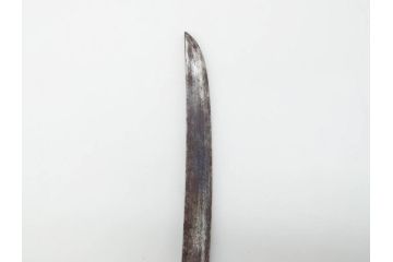 江戸期　楠多門兵行正成?　全長430mm　兜割(武具、在銘、鉄地、鉢割)(R-070342)