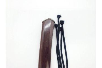 江戸期　楠多門兵行正成?　全長430mm　兜割(武具、在銘、鉄地、鉢割)(R-070342)