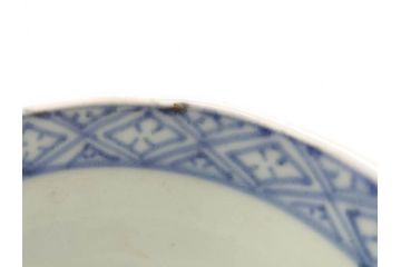 江戸後期　伊万里　染付　柔らかい印象のそば猪口2客セット(和食器、湯呑み、湯のみ、蕎麦猪口)(R-070345)