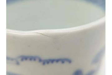 江戸後期　伊万里　染付　柔らかい印象のそば猪口2客セット(和食器、湯呑み、湯のみ、蕎麦猪口)(R-070345)