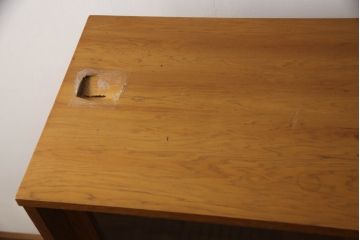 中古　美品　屋久杉　上質な和の空間づくりにおすすめの茶箪笥(茶棚、戸棚、収納棚、飾り棚)(R-070354)