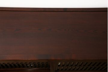 中古　栗材　上質な和の空間を演出する水屋箪笥(食器棚、茶箪笥、戸棚、収納棚、キャビネット)(R-070360)