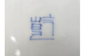 江戸期　古伊万里　染付　線描　松竹梅文　3.6寸　約11cm　爽やかな色合いが素敵な小皿5枚セット(和食器、和皿、三寸六分)(R-070391)