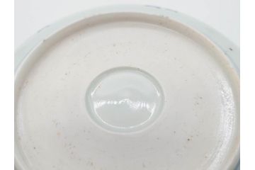 江戸期　古伊万里　染付　松竹梅文　5.1寸　約16cm　繊細に描かれた線描が美しい中皿3枚セット(和食器、和皿、五寸一分)(R-070396)