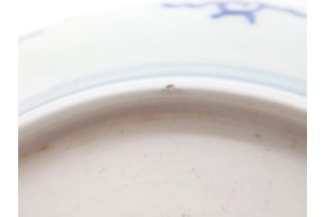 江戸期　古伊万里　染付　松竹梅文　5.1寸　約16cm　繊細に描かれた線描が美しい中皿3枚セット(和食器、和皿、五寸一分)(R-070396)