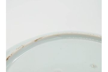 江戸期　上手物　古伊万里　染付　花鳥文　約22cm　7寸　美しい意匠が目を惹く八角皿2枚セット(七寸、中皿、和皿、和食器)(R-070400)