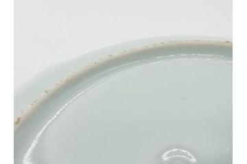 江戸期　上手物　古伊万里　染付　花鳥文　約22cm　7寸　美しい意匠が目を惹く八角皿2枚セット(七寸、中皿、和皿、和食器)(R-070401)