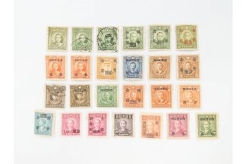 中華民国郵政　孫文　廖仲　エンタイヤ　壹分 貮圓 壹捌仟佰圓 五仟圓 五萬圓他　中国切手など色々127枚セット(切手帳、孫中山)(R-070403)