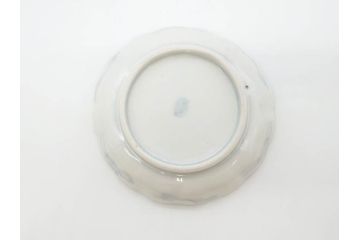 幕末　古伊万里　金彩　色絵　約12cm　3.8寸　煌びやかな絵付けが素敵な小皿5枚セット(獅子、松竹、和食器、深皿、和皿、三寸八分)(R-070406)