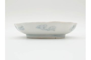 幕末　古伊万里　金彩　色絵　約12cm　3.8寸　煌びやかな絵付けが素敵な小皿6枚セット(獅子、松竹、和食器、深皿、和皿、三寸八分)(R-070407)