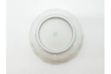 幕末　古伊万里　金彩　色絵　約12cm　3.8寸　煌びやかな絵付けが素敵な小皿6枚セット(獅子、松竹、和食器、深皿、和皿、三寸八分)(R-070407)