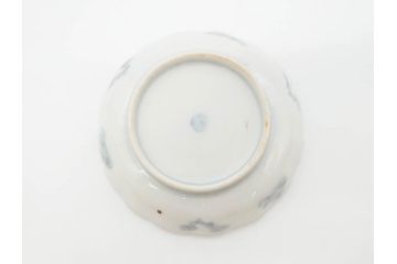 幕末　古伊万里　金彩　色絵　約12cm　3.8寸　煌びやかな絵付けが素敵な小皿5枚セット(獅子、松竹、和食器、深皿、和皿、三寸八分)(R-070409)
